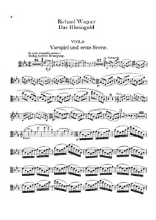 The Rhine Gold, WWV 86a: Violas part by Richard Wagner