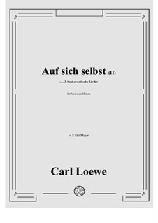 No.3 Auf sich selbst (II): E flat Major by Carl Loewe