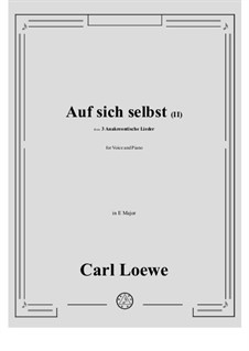 No.3 Auf sich selbst (II): E Major by Carl Loewe