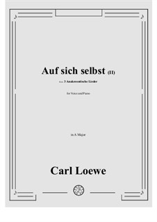 No.3 Auf sich selbst (II): A Major by Carl Loewe