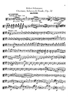 Overture, Scherzo and Finale, Op.52: Viola part by Robert Schumann