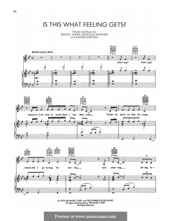 Is This What Feeling Gets? (Dorothy's Theme) from The Wiz: Is This What Feeling Gets? (Dorothy's Theme) from The Wiz by Nicholas Ashford, Valerie Simpson