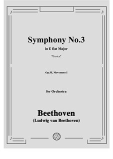 Movement I: Full score, parts by Ludwig van Beethoven