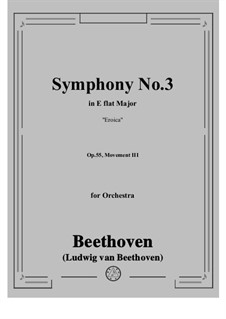 Movement III: Full score, parts by Ludwig van Beethoven
