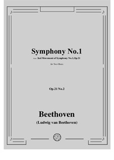 Fragments: Movement II, for two oboes by Ludwig van Beethoven