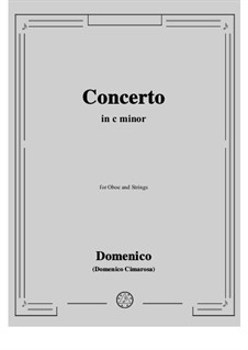 Concerto in c minor: For oboe and strings by Domenico Cimarosa