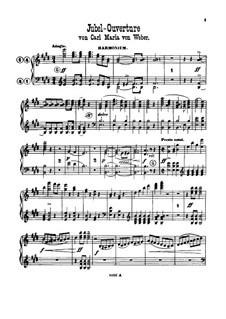 Jubilee Overture, J.245 Op.59: For harmonium, violin and piano – harmonium part by Carl Maria von Weber