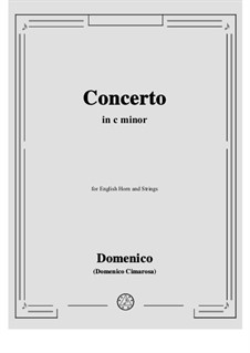 Concerto in c minor: For english horn and strings by Domenico Cimarosa