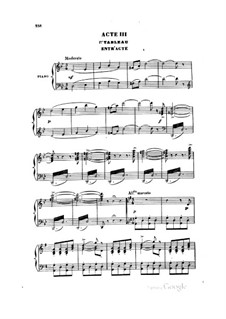 Les poupées de l'infante: Act III, for voices and piano by Charles Grisart