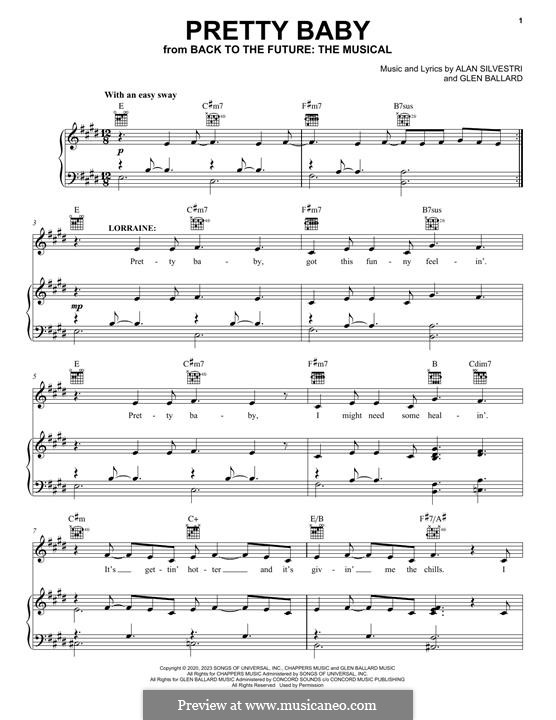 Pretty Baby (from Back To The Future: The Musical): Pretty Baby (from Back To The Future: The Musical) by Alan Silvestri, Glen Ballard