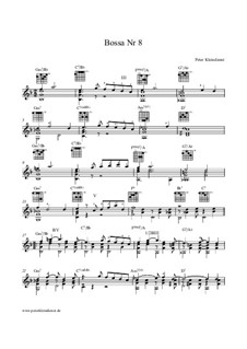 Bossa No.8: For guitar by Peter Kleindienst