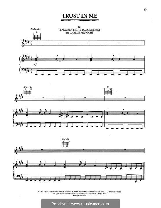 Trust In Me (from The Bodyguard): Trust In Me (from The Bodyguard) by Charlie Midnight, Marc Swersky