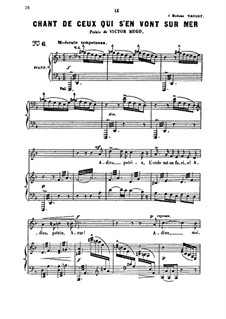 Le chant de ceux qui s'en vont sur la mer: Le chant de ceux qui s'en vont sur la mer by Camille Saint-Saëns