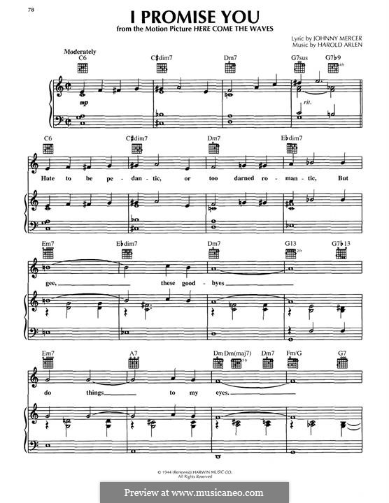 I Promise You: I Promise You by Harold Arlen