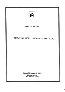 Music for Viola, Percussion and Piano: Full score by Nancy Van de Vate