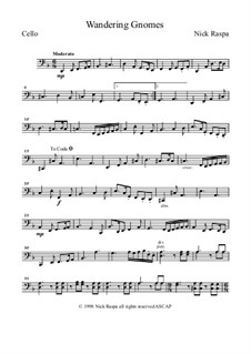 Wandering Gnomes: Cello part by Nick Raspa
