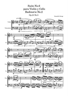 Suite No.6 para Violín y Cello: Badinerie No.2, Op.21 No.5 by Beautiful things Martínez
