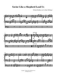 Savior, Like a Shepherd Lead Us: For cello and piano by William Batchelder Bradbury