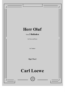 No.2 Herr Oluf: F minor by Carl Loewe