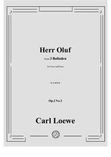 No.2 Herr Oluf: A minor by Carl Loewe