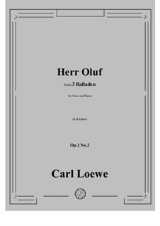 No.2 Herr Oluf: D minor by Carl Loewe