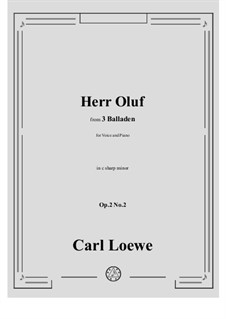 No.2 Herr Oluf: C sharp minor by Carl Loewe