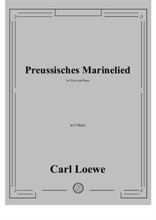 Preussisches Marinelied: G Major by Carl Loewe
