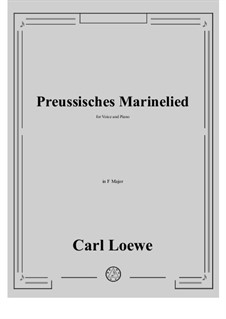 Preussisches Marinelied: F Major by Carl Loewe