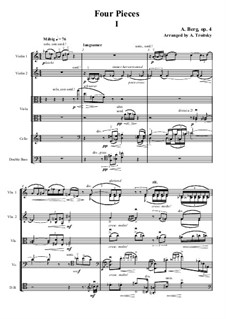 Four Pieces, Op.4: Four Pieces by Alban Berg