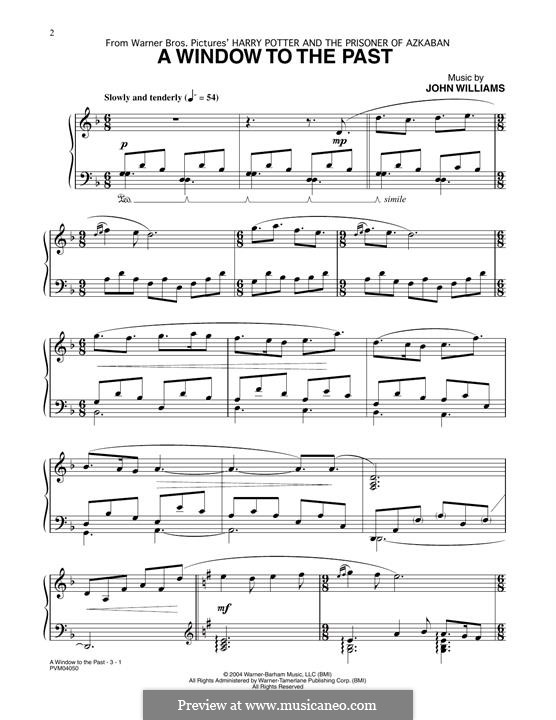 A Window To The Past (from Harry Potter): For piano by John Williams