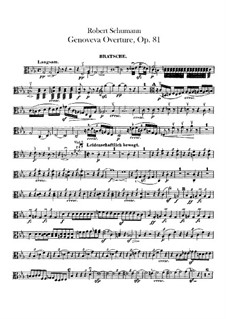 Genoveva, Op.81: Overture – viola part by Robert Schumann