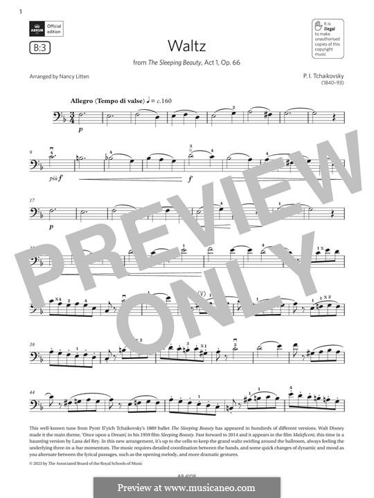 Waltz: For cello by Pyotr Tchaikovsky