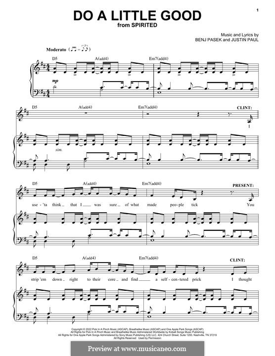 Do A Little Good (from Spirited): Do A Little Good (from Spirited) by Justin Paul, Benj Pasek