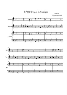 Chamber version: For flute, violin and piano by Lewis Henry Redner