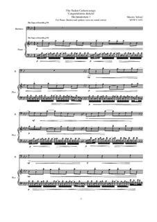The Tucker Carlson songs 'Congratulerons sketchs' Declamatorium 1 for Bariton, Piano solo, Mp3, MVWV 1472: The Tucker Carlson songs 'Congratulerons sketchs' Declamatorium 1 for Bariton, Piano solo, Mp3 by Maurice Verheul