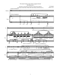 The tucker Carlson songs 'Alerts congruent shocks' Declamatorium 2 for Bariton, Piano solo and Mp3, MVWV 1473: The tucker Carlson songs 'Alerts congruent shocks' Declamatorium 2 for Bariton, Piano solo and Mp3 by Maurice Verheul
