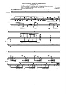 The tucker Carlson song 'Rather unlocks congests!' Declamatorium 6 for Bariton, Piano solo and Mp3, MVWV 1477: The tucker Carlson song 'Rather unlocks congests!' Declamatorium 6 for Bariton, Piano solo and Mp3 by Maurice Verheul