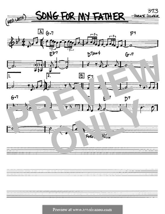 Song for My Father by H. Silver sheet music on MusicaNeo