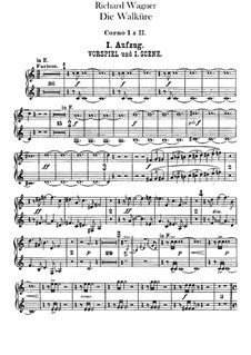 The Valkyrie , WWV 86b: French horns I, II parts by Richard Wagner