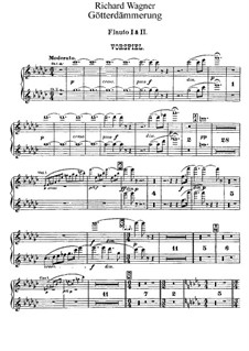 Twilight of the Gods, WWV 86d: Flutes parts by Richard Wagner