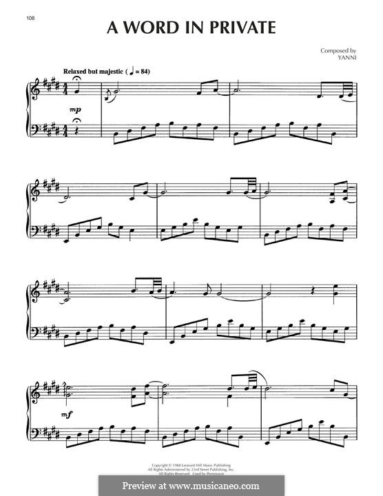 a-word-in-private-by-yanni-sheet-music-on-musicaneo