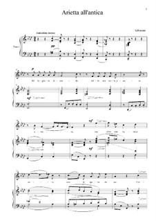 Arietta all'antica: Arietta all'antica by Gioacchino Rossini