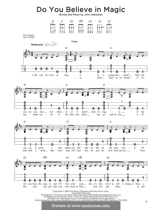 Do You Believe In Magic (The Lovin' Spoonful): For dulcimer by John B. Sebastian