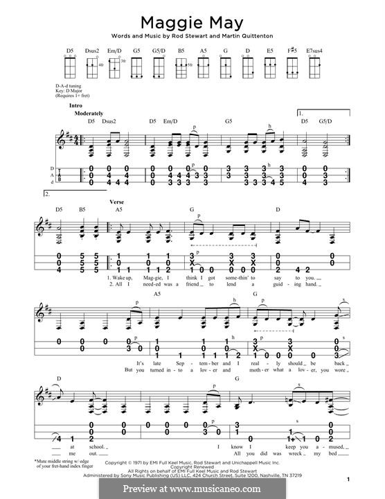 Maggie May: For dulcimer by Martin Quittenton, Rod Stewart