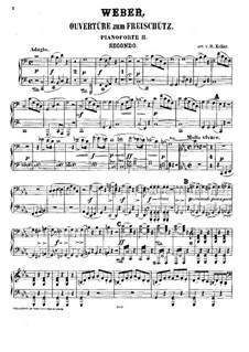 Overture: For two pianos four hands – piano II part by Carl Maria von Weber