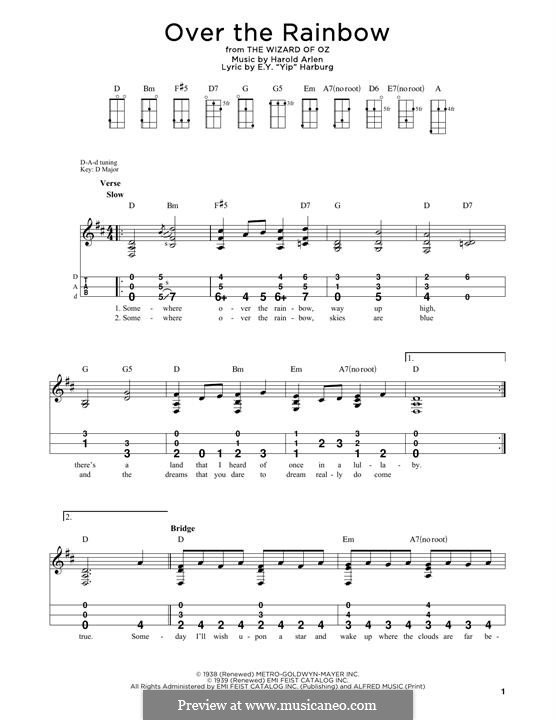 Instrumental version: For dulcimer by Harold Arlen