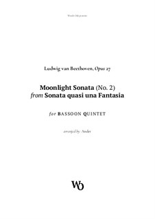 Movement I: For bassoon quintet by Ludwig van Beethoven