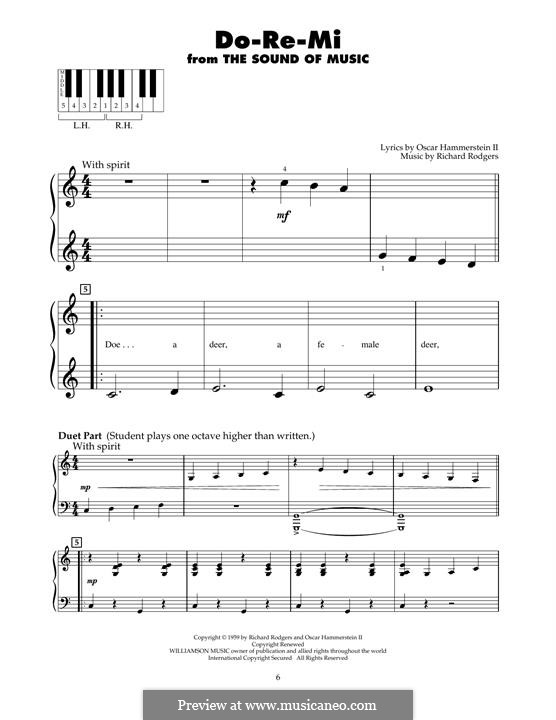 Do-Re-Mi (from The Sound of Music): For piano by Richard Rodgers