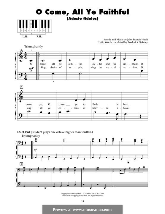 Piano version: For a single performer by John Francis Wade