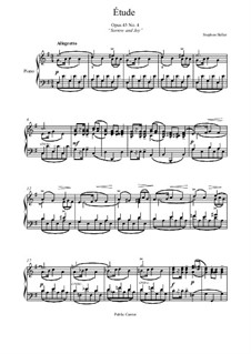 Twenty-Five Etudes, Op.45: Etude No.4 by Stephen Heller